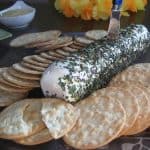 herb coated goat cheese