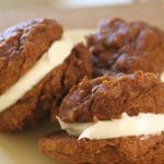 plate of pumpkin whoopie pies