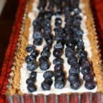 Honeyed Yogurt Blueberry Tart with Ginger Crust