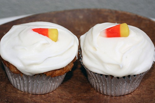 Pumpkin Cupcakes with Maple Cream Cheese Frosting