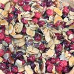 Cranberry, Caramel and Almond Tart