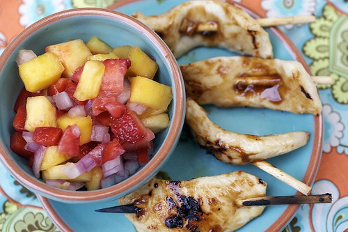 Hoisin BBQ Chicken with Tropical Salsa