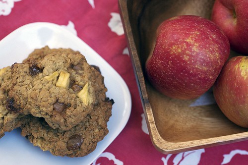 oatmeal caramel apple cookies