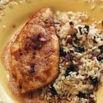 Chicken with Pomegranate Shallot Pan Sauce