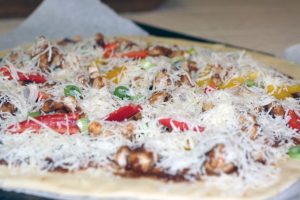 Thai chicken pizza