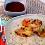 grilled shrimp with fiery lemongrass sambal