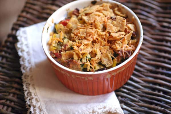 Southwestern Corn and Bacon Stuffing