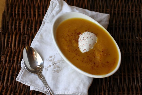 Giving Thanks (Butternut Squash Apple Soup Recipe)