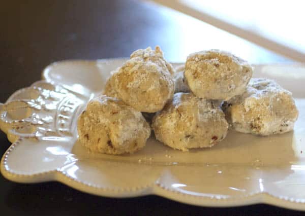 Browned Butter Snowballs with Dried Cranberries & Pecans