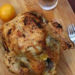 Meyer Lemon and Garlic Roast Chicken