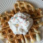 Funfetti Cake Batter Waffles
