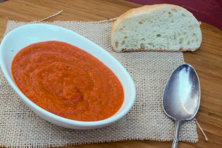 Tomato Soup with Yoplait Lactose Free Yogurt