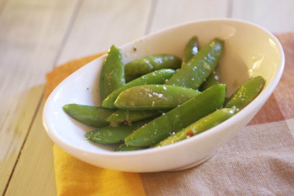 roasted snap peas