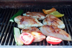 hawaiian barbecue chicken on grill