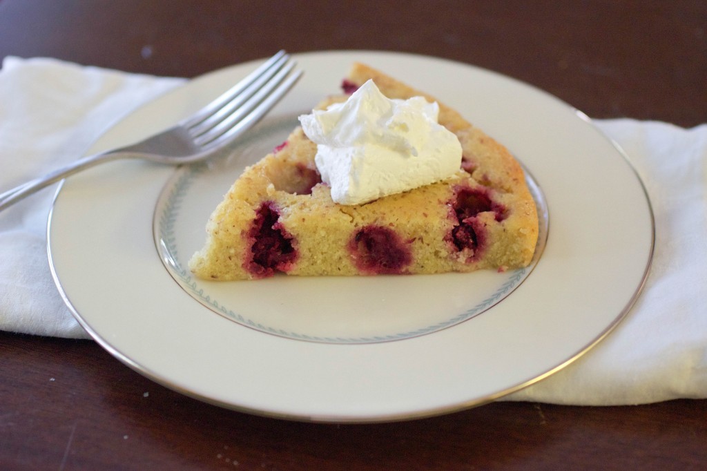 almond olallieberry snack cake