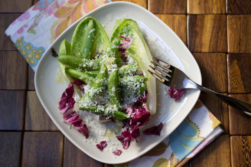 sugar snap pea and endive salad