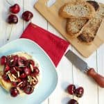 grilled cherry almond brie