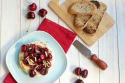 grilled cherry almond brie