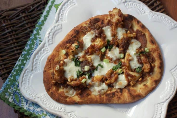 Naan Thai Chicken Pizza