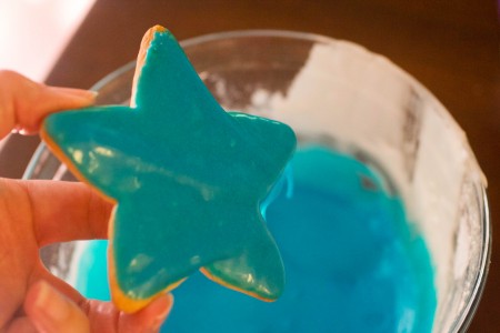 star cookies frosted