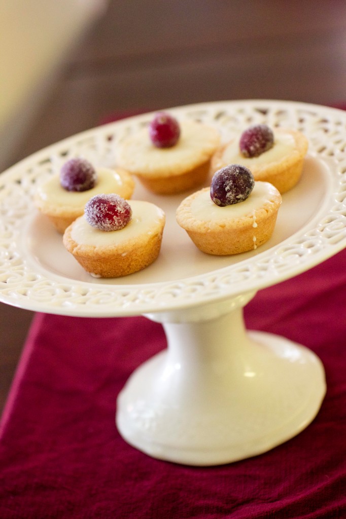 white chocolate eggnog tartlets