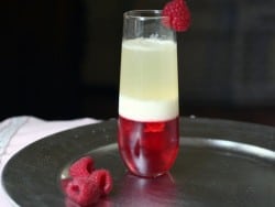 sparkling raspberry gelatin