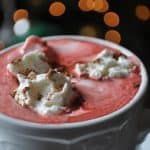 red velvet hot chocolate beauty