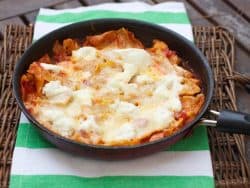 skillet buffalo chicken lasagna