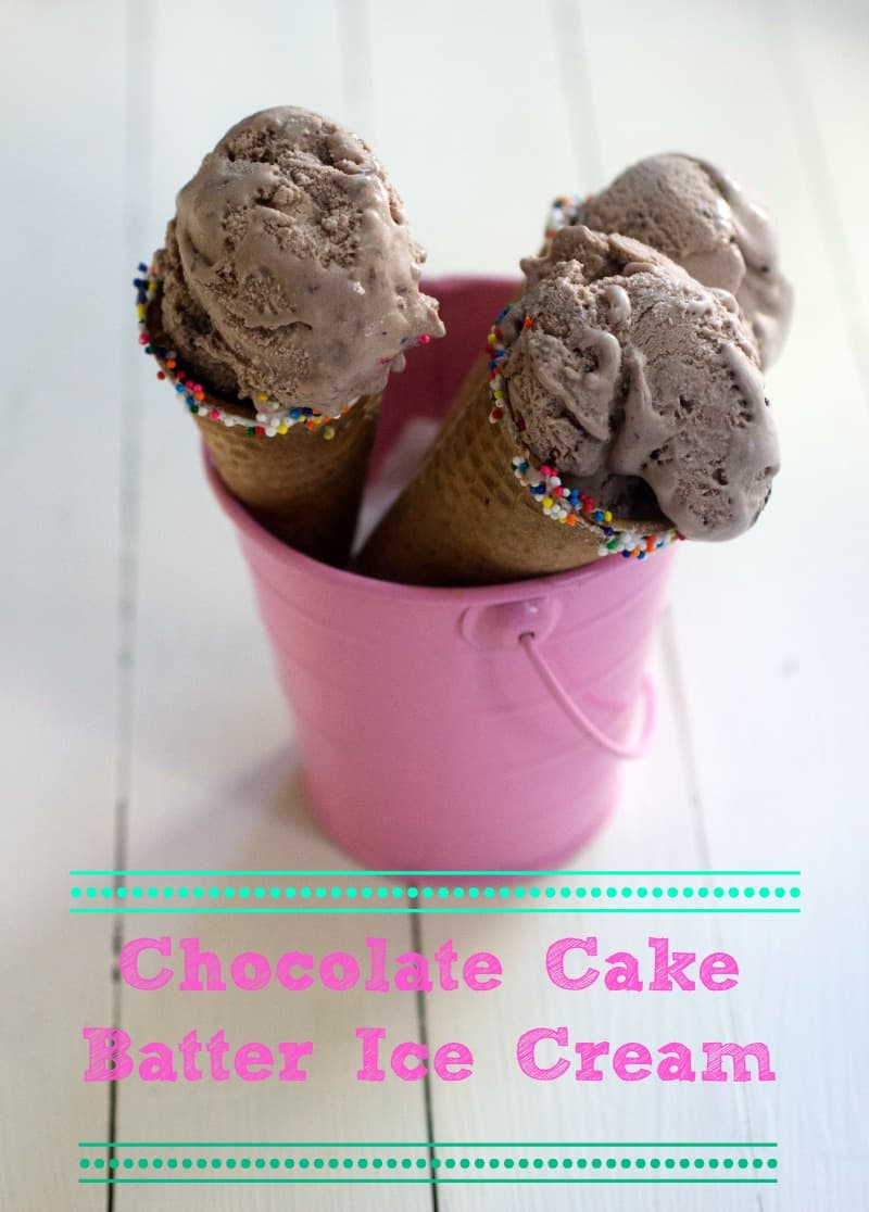 Chocolate Cake Batter Ice Cream