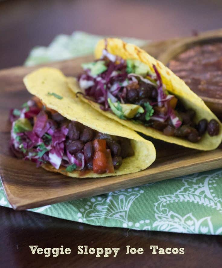 Vegetarian Sloppy Joe Tacos