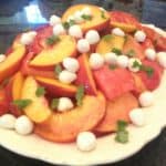 Peach Tomato Mozza Salad