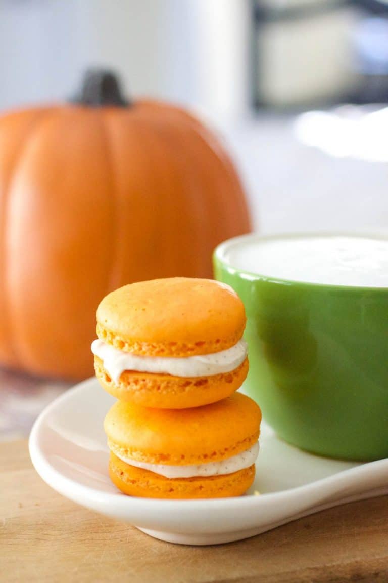 Pumpkin Spice Latte Macarons