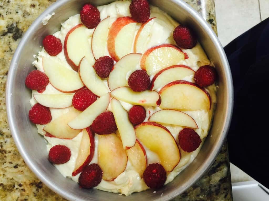 Peach Raspberry Cake #4