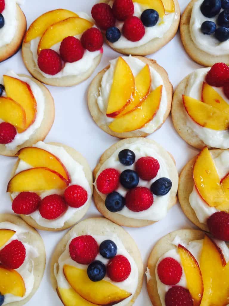 sugar cookie fruit tarts