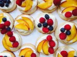 sugar cookie fruit tarts