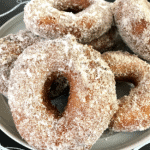 Plate of apple cider donuts