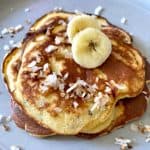 stack of Banana Protein Pancakes