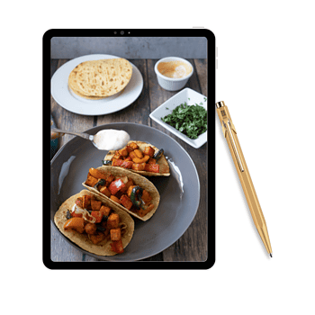 iPad photo for front page of adventures in the kitchen