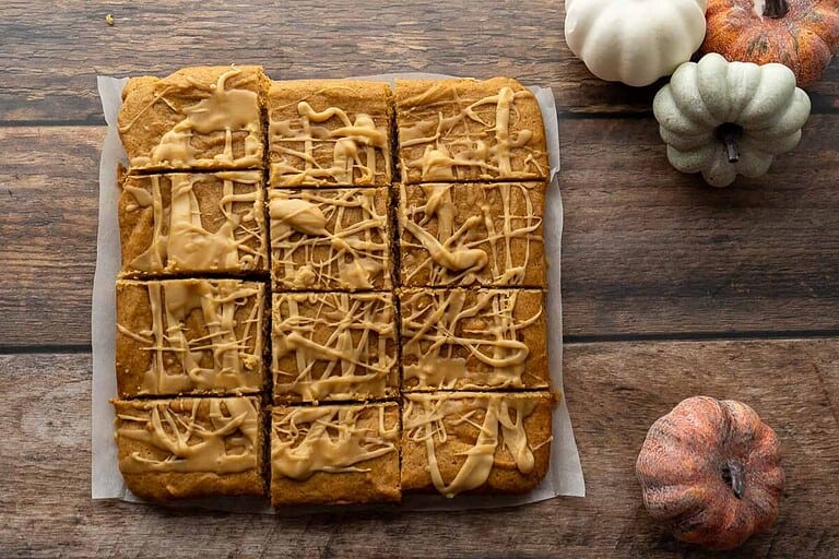 wood board with pumpkin butter bars